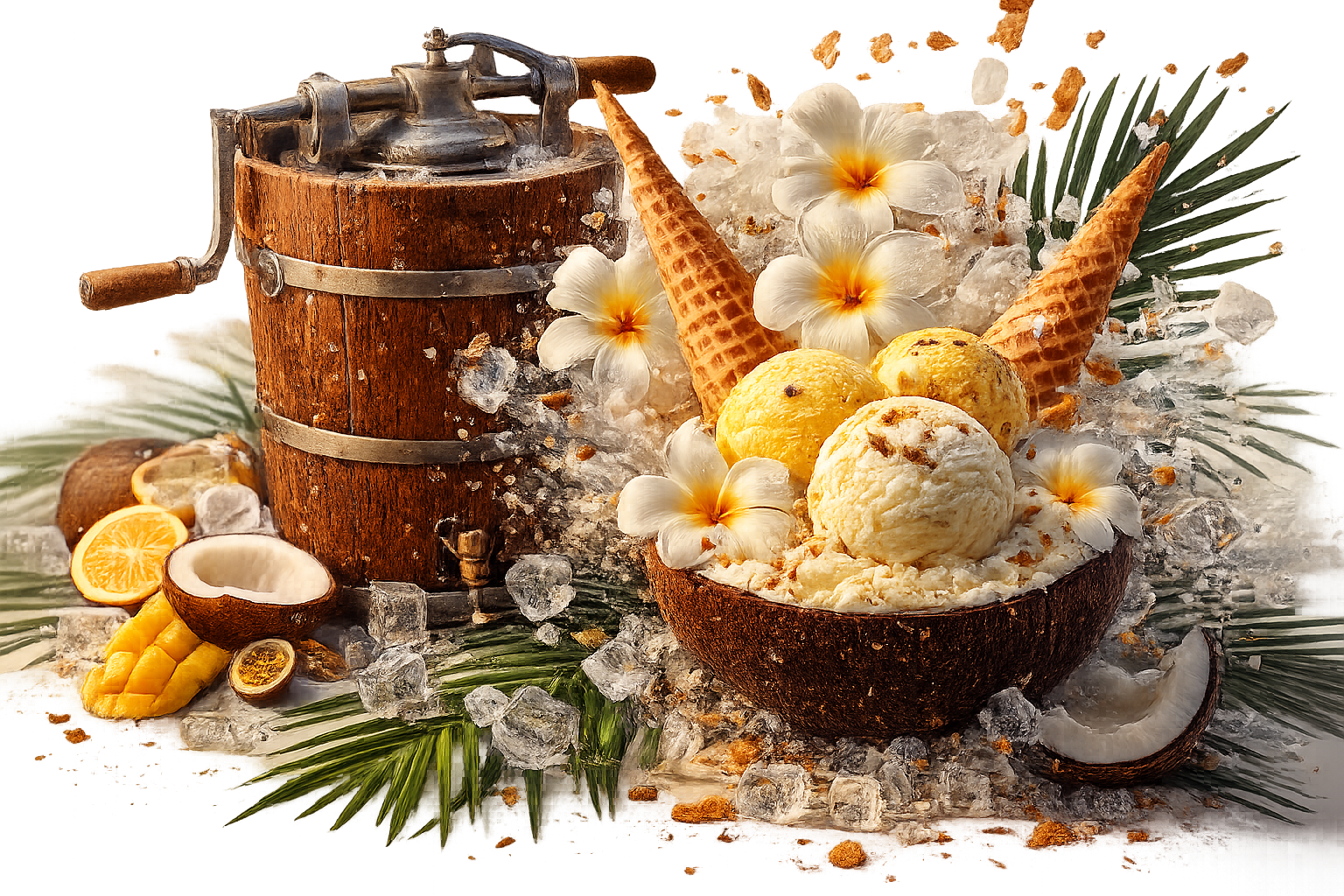 Glace artisanale de Martinique