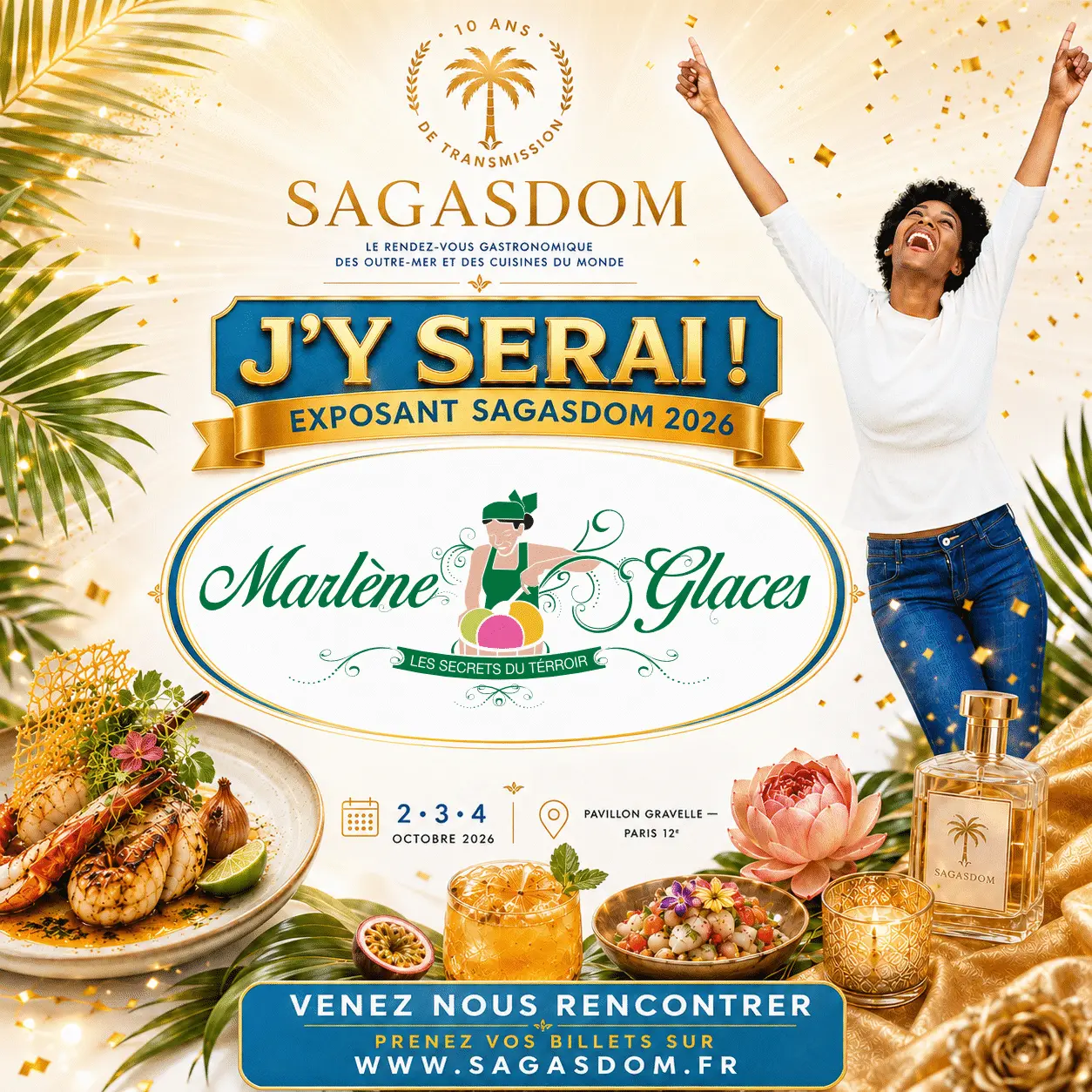 Marlène Glaces, exposant au SAGASDOM 2026 – 2 au 4 octobre 2026, Pavillon Gravelle, Paris 12e